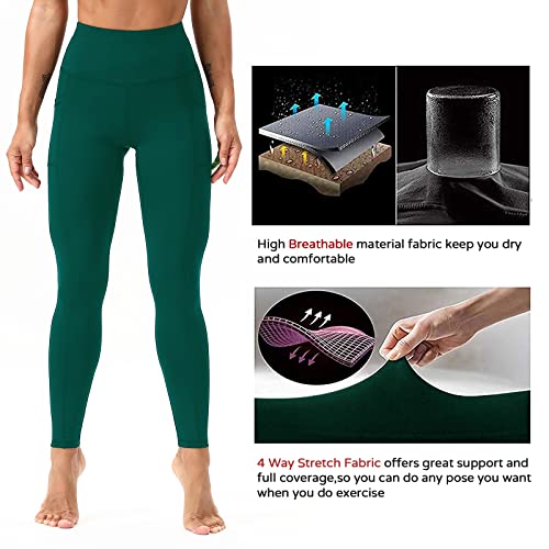 Workout Leggings for Women High Waisted Leggings 7/8 Length Soft Yoga Pants with Pockets4