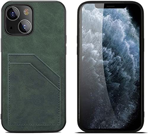 Étui antichoc iPhone 14 Plus vert pour éviter les rayures écran et objectifs