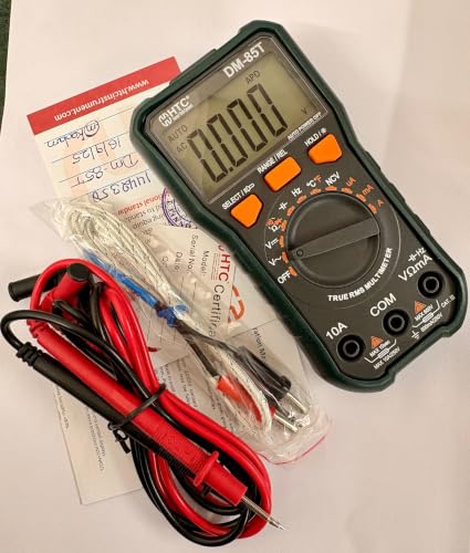 Image of HTC DM-85T Digital TRMS Multimeter with Frequency and Temperature and AC & DC current digital Multimeter 6000 Counts (Battery encluded)