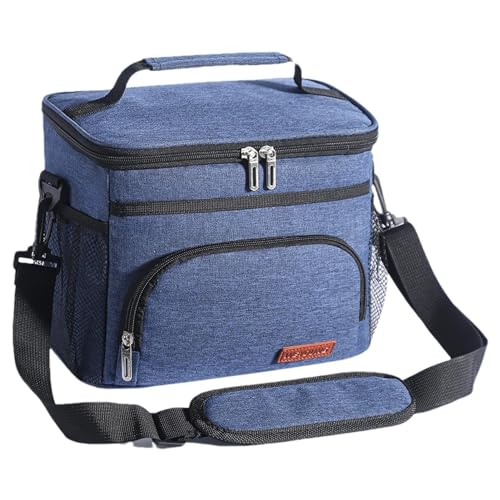 Bolsa isotérmica de exterior – Funda isotérmica impermeable, recipiente para almuerzo reutilizable | Bolsa isotérmica de almacenamiento con varios compartimentos, portaalimentos aislados para viajes,