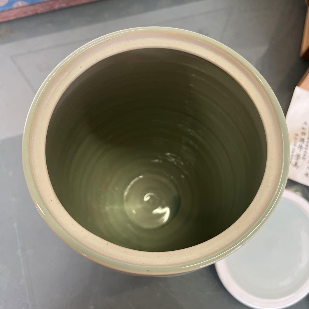 砥部焼水指青磁酒井芳人(吉) 砥部焼水指青磁酒井芳人(吉)
