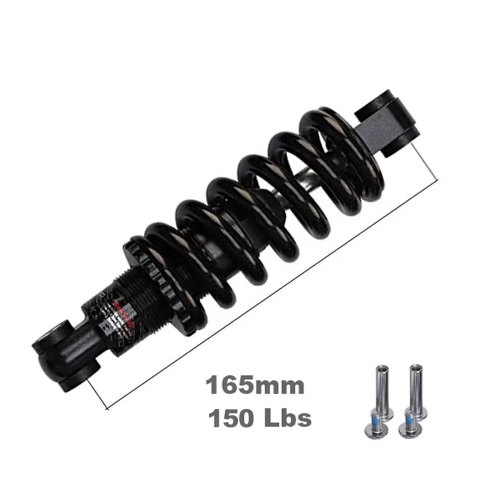 Amortiguador Trasero 150mm 165mm 190mm Suspensión Resorte Helicoidal Bicicleta para Silla Ruedas Montaña(190mm 2000lbs)