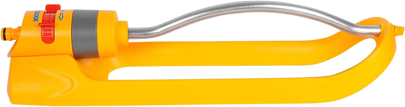 HOZELOCK - Rectangular Oscillating Sprinkler Plus 200 m² : Medium-area Tractor-mounted Spray Sprinkler, Ideal for Lawn and Established Plant, Adjustable Oscillation: 17 Jets Even Coverage [2974P0000]