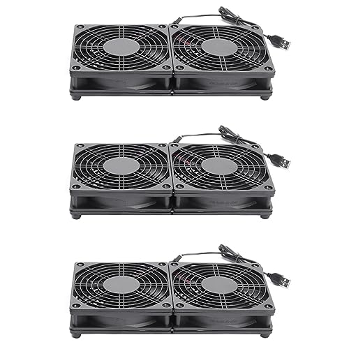 Ventilateur USB 120mm à fort débit d'air pour refroidissement décodeur et modem
