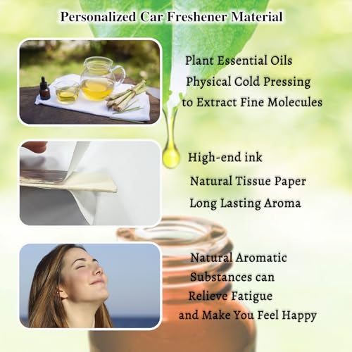 Image of Custom Air Freshener for Car, Personalized Air Fresheners,Custom Double Sided photo Air Freshener, for Wardrobe,Bathroom and Hanging Ornaments 6 Count (Pack of 1)