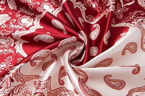 Image of 35 inch Men's Silk Cowboy Scarf - Oversized Western Bandana Neckwear, Large Square Scarf with Gift Packaging