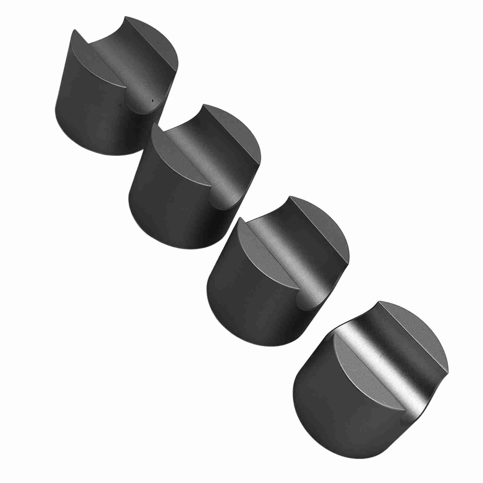 Zunate Aluminiowy Zacisk do Kabli, 4 szt. |Stabilizator Zaciskowy Przewodu Głośnikowego HiFi do Redukcji Wibracji Kina Domowego (BLACK)
