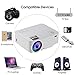 Mini Projector, 3Stone Upgraded Portable LCD Video Projector with 1080P Supported and Built-in Speakers, Multimedia Home Theater Small Projector Compatible with HDMI, USB, AV, DVD, VGA, Laptop