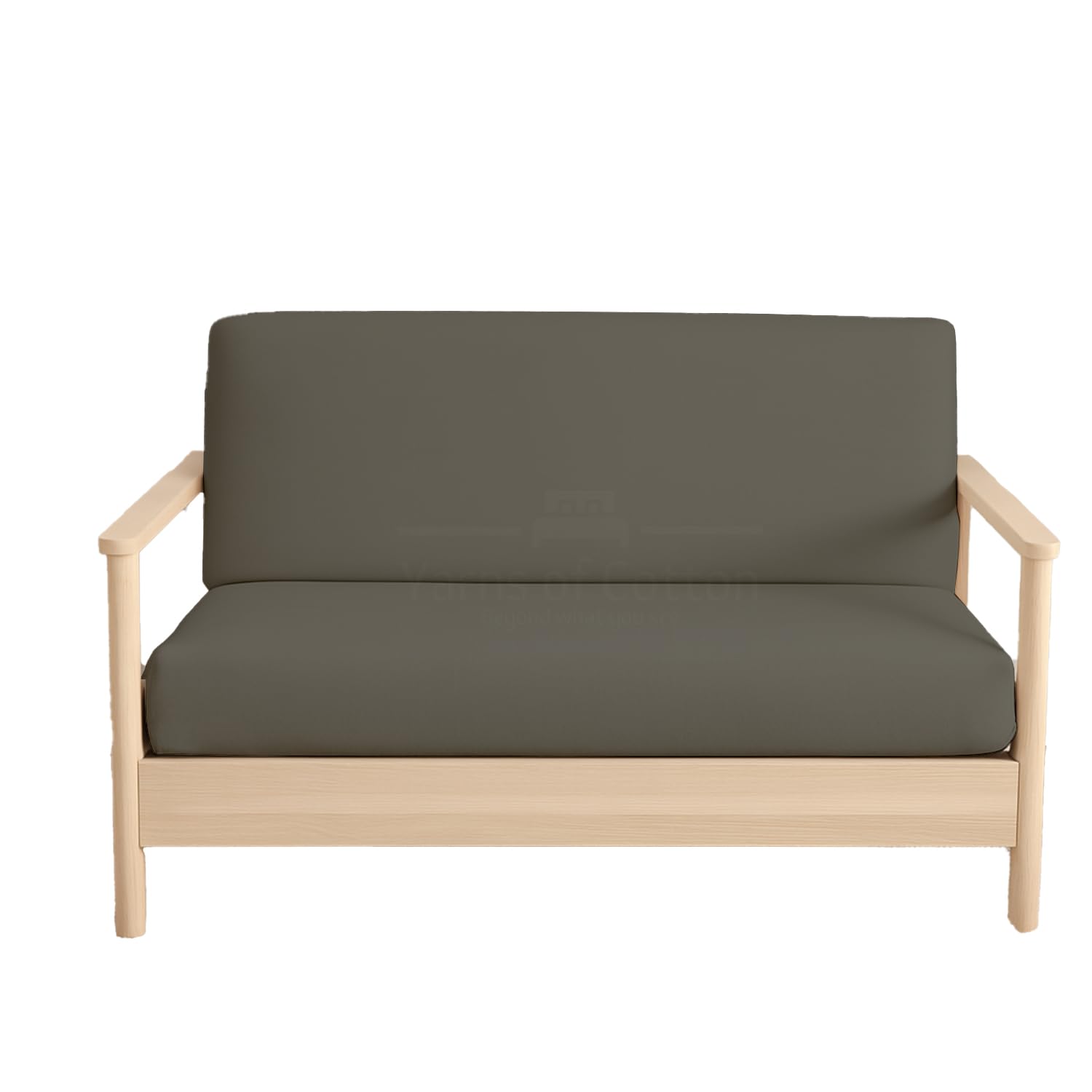 Twin Size Armless Futon Covers - 100% Egyptian Cotton Futon Slipcovers - Zippered Couch Cover Sofa Bed Protector, Sleeper Sofa Cover, Machine Washable