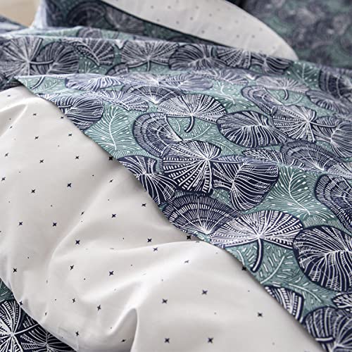 Essix Zephyr Cotton Percale Duvet Cover, 140 x 200 cm, Blue - Image 3