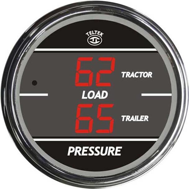 Replacement for Kenworth W900L Year 1991 RED Digital Load PSI TRAC Gauge by Technical Precision