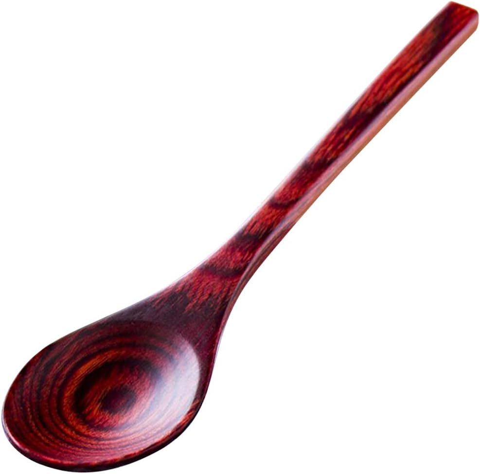 Yamashita Kogei 262737 Spoon, Vermilion, W 1.0 x D 5.1 inches (2.5 x 13 cm), Made in Japan, Laminated Coffee Spoon