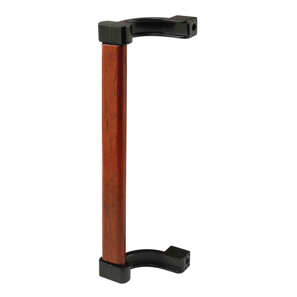 Prime-Line Products C 1166 Capitol puerta corredera exterior Pull con inserción de madera, negro, 1-Pack