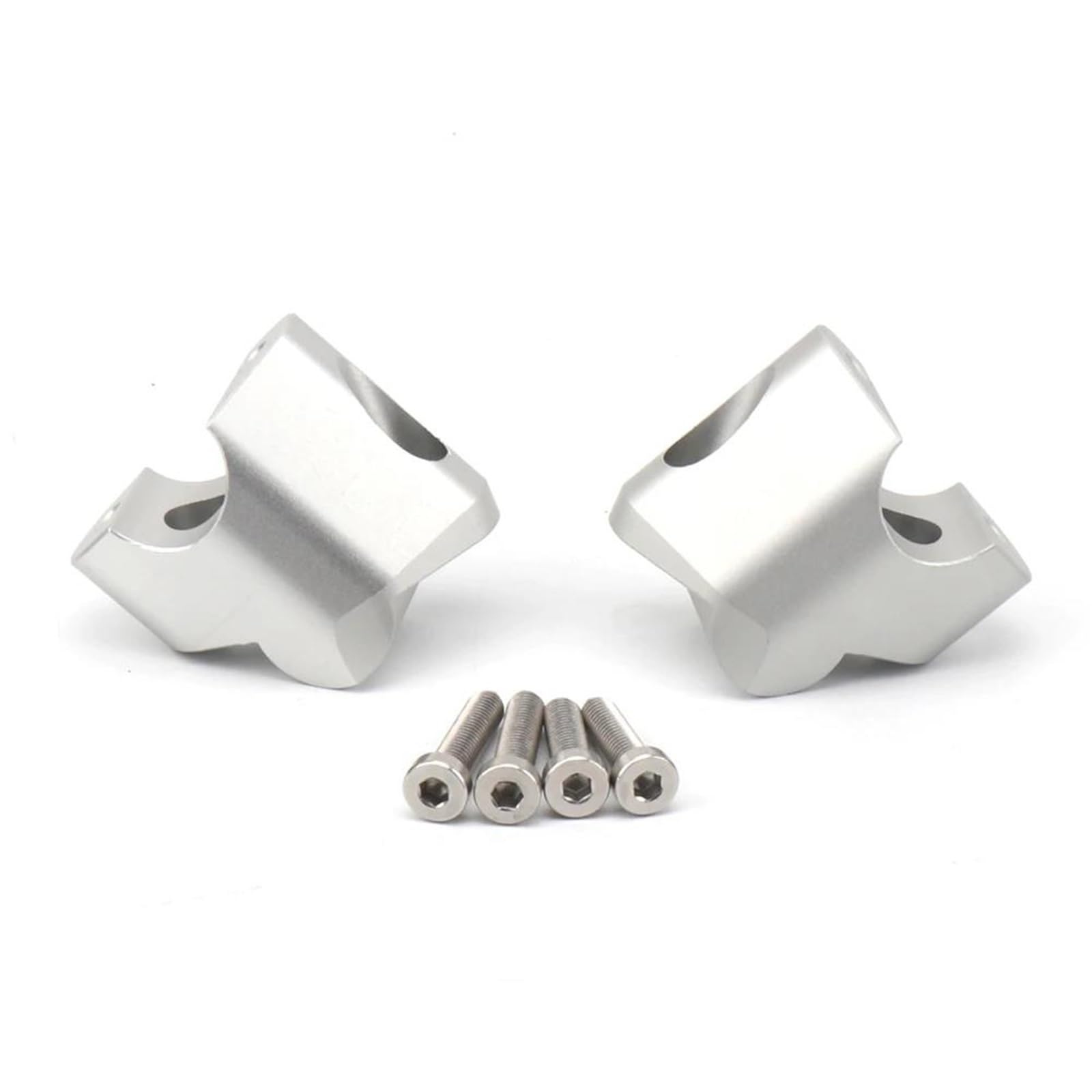 Elevador de manillar de aluminio plateado para Ducati Multistrada V4 3