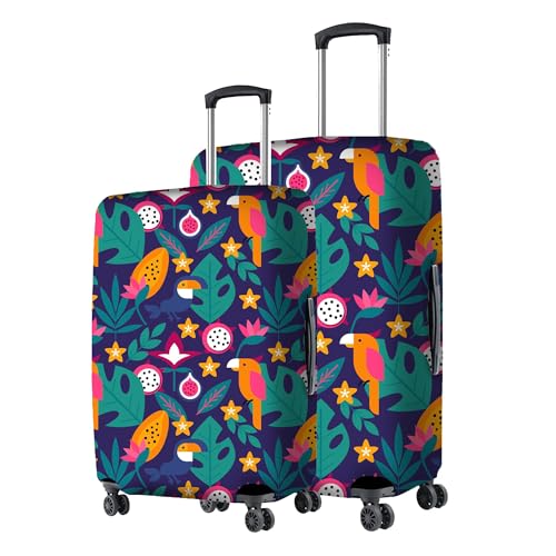 Image of Nasher Miles Polyester Protective Luggage Cover Set of 2 (Small-Medium) - Feather