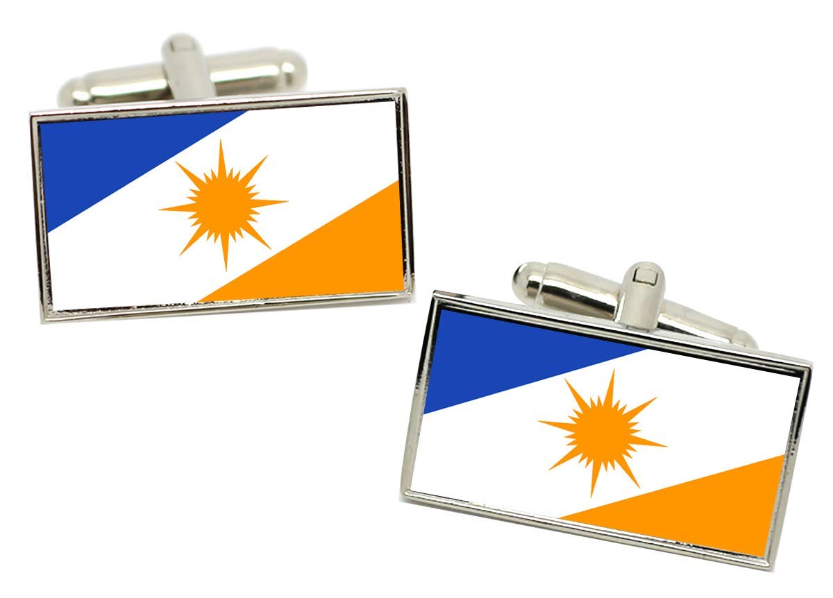 Giftshop UK Boutons De Manchette Drapeau Des Tocantins (Brésil) Dans Une Boîte