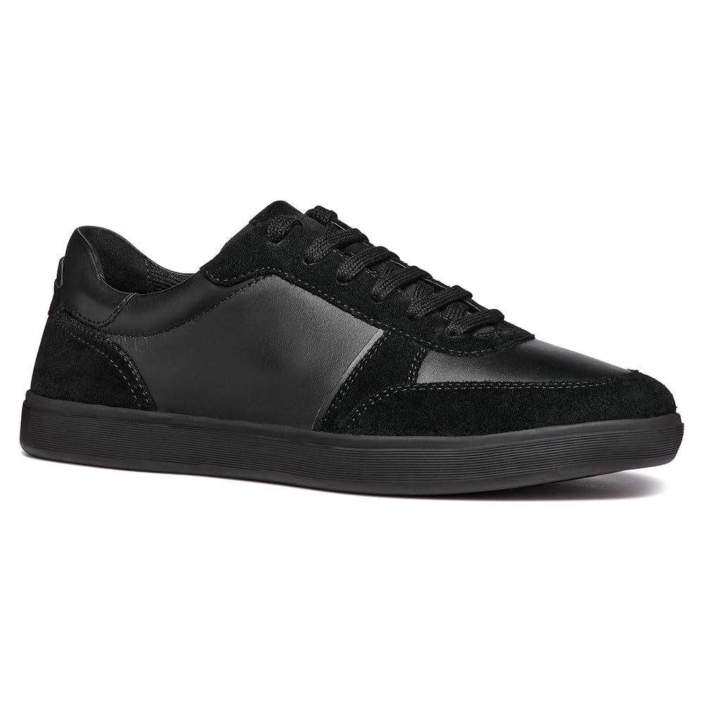 Geox Men's U Avola A Trainers, Black, 10.5 UK