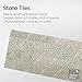 Tic Tac Tiles 4-Sheets Peel and Stick Self Adhesive Removable Stick On Kitchen Backsplash Bathroom 3D Stone Tiles (Stone Beige)