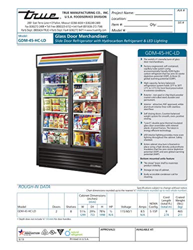 True Manufacturing-GDM-45-HC-LD-Glass Door Merchandisers