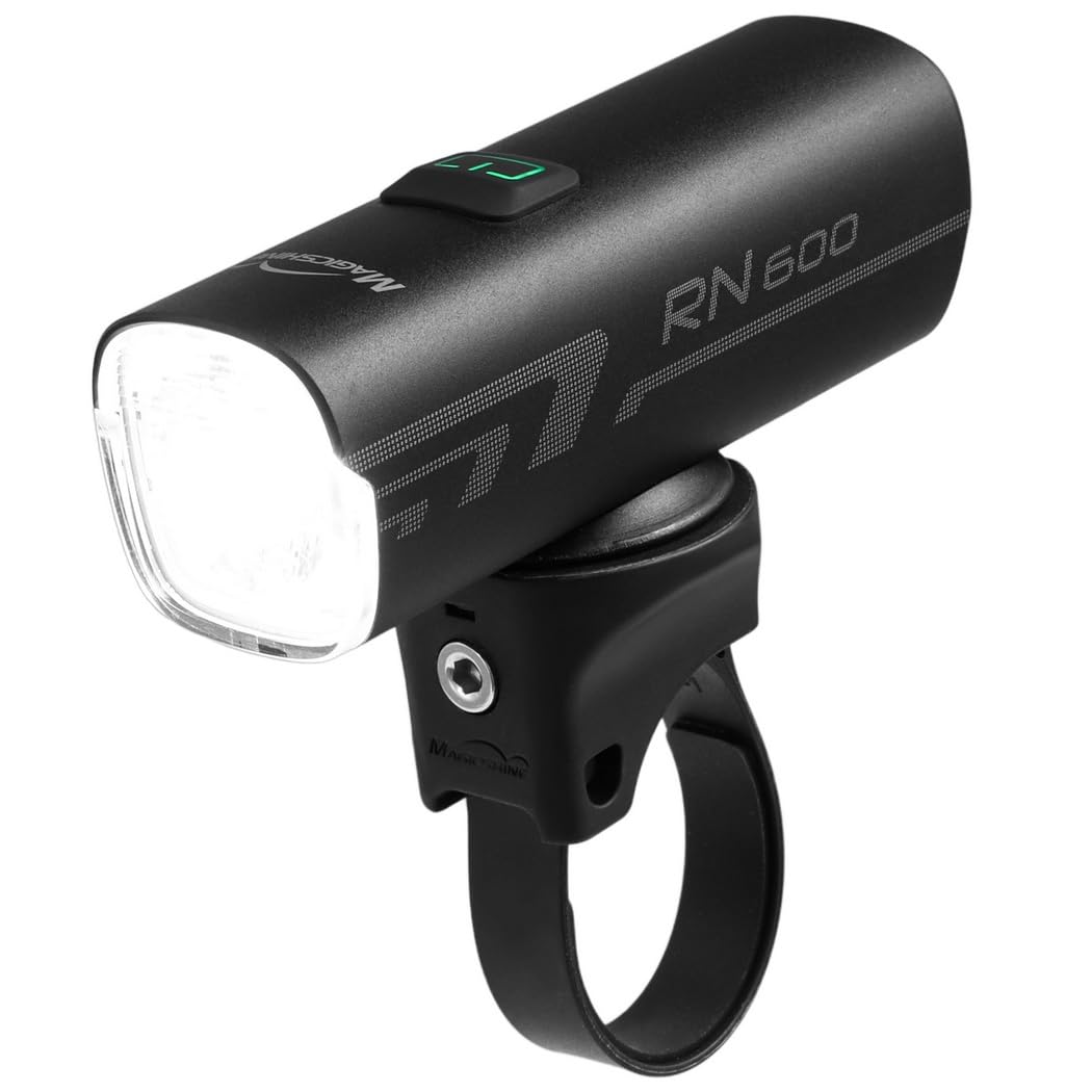 Luce anteriore a LED, 600 lumen, ricaricabile tramite USB, con 5 modalità, impermeabile, IPX7, per guida notturna