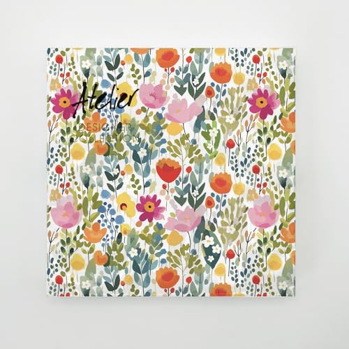 Braun & Company Servietten 33x33 cm 20 Stück 3-lagig | Blumenmotiv Wiesenmotiv Wildblumen | romantische Sommerwiese, Blumenwiese & Servietten Blumen und Wiese (1211-26022)