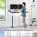 VIVO Electric 60 x 24 in Standing Desk, Memory Height Adjustment, 1B Series, Holds 220 lbs, One-Piece Black Top, Black Frame, DESK-KIT-1B6B