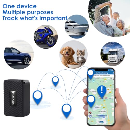 TKMARS Mini GPS Tracker Ohne ABO GPS Tracker Klein für Auto, Kinder, Koffer,1500mah