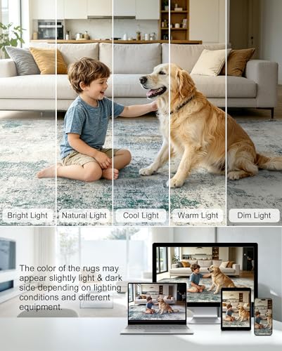 Washable Area Rug Living Room Rugs 8X10 - image 4