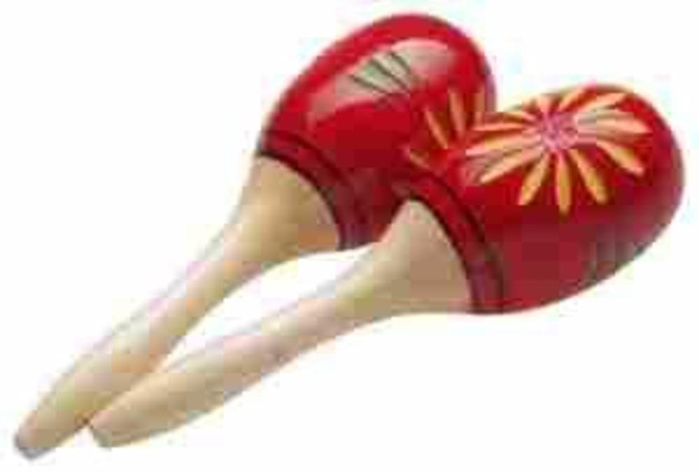 Stagg 11859 Oval Small 16 cm Long Handles Wooden Maracas - R-picture-12