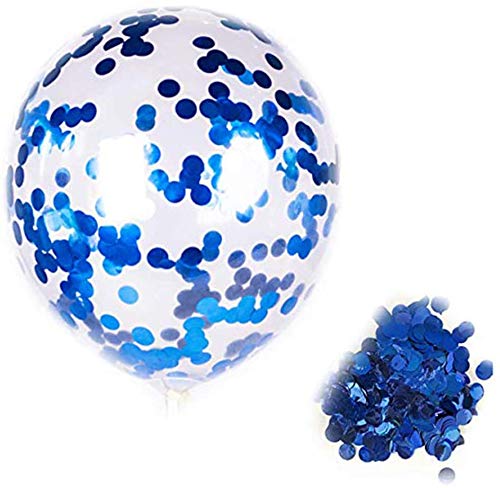 Image of Rozi Decoration Happy Birthday Gold & Blue Theme Combo Kit Including Curtains, Star, Heart Metallic & Confetti Balloons for Boy, Men Set of 37 Items