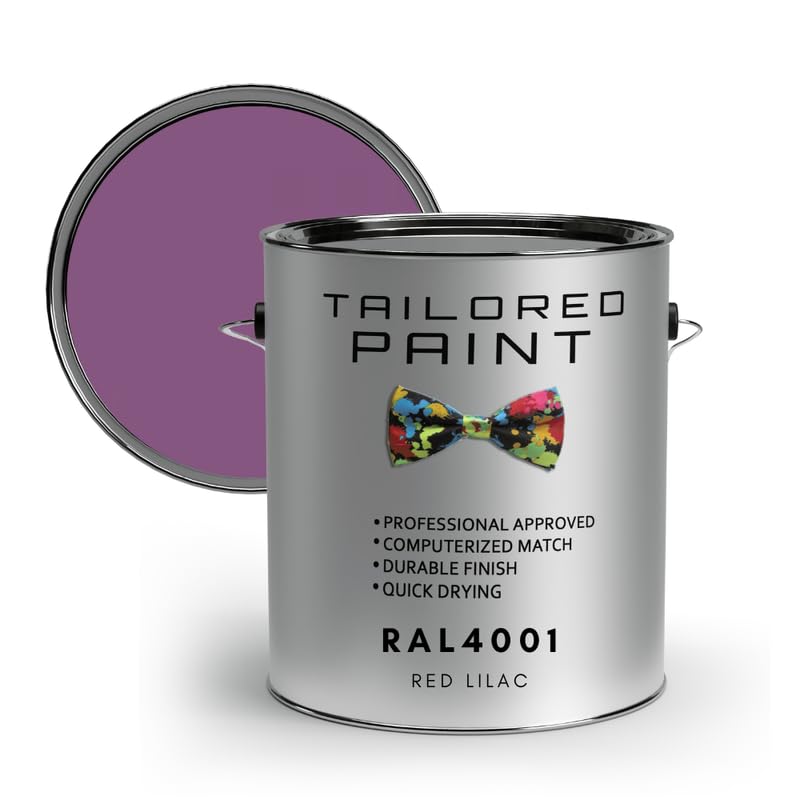 Tailored Paint uPVC Window & Door 1K Paint Brush or Spray On - Satin Finish - RAL4001, Red Lilac - 500ml Tin