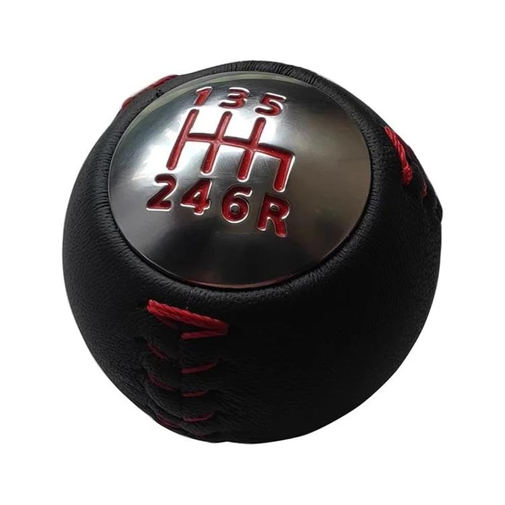 Sxqpocar Red 6 Speed Gear Shift Knob For Civic 2016-2021 Gear Ball Head Shift Lever Head(Red)