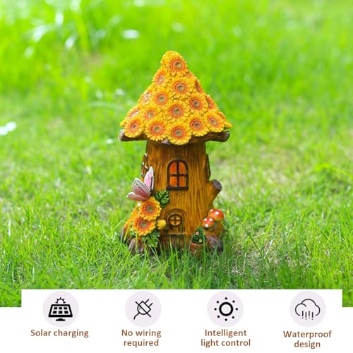 Lampes solaires champignon cadeau idéal statue de jardin résistante aux UV