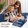 GiltGlimmer Gifts for Mom, Mom Birthday Gifts Blanket, Moms Gift for Women from Daughter Son, We Love You Present for Mother Mommy Christmas Mothers Day 60 x 50, Blue