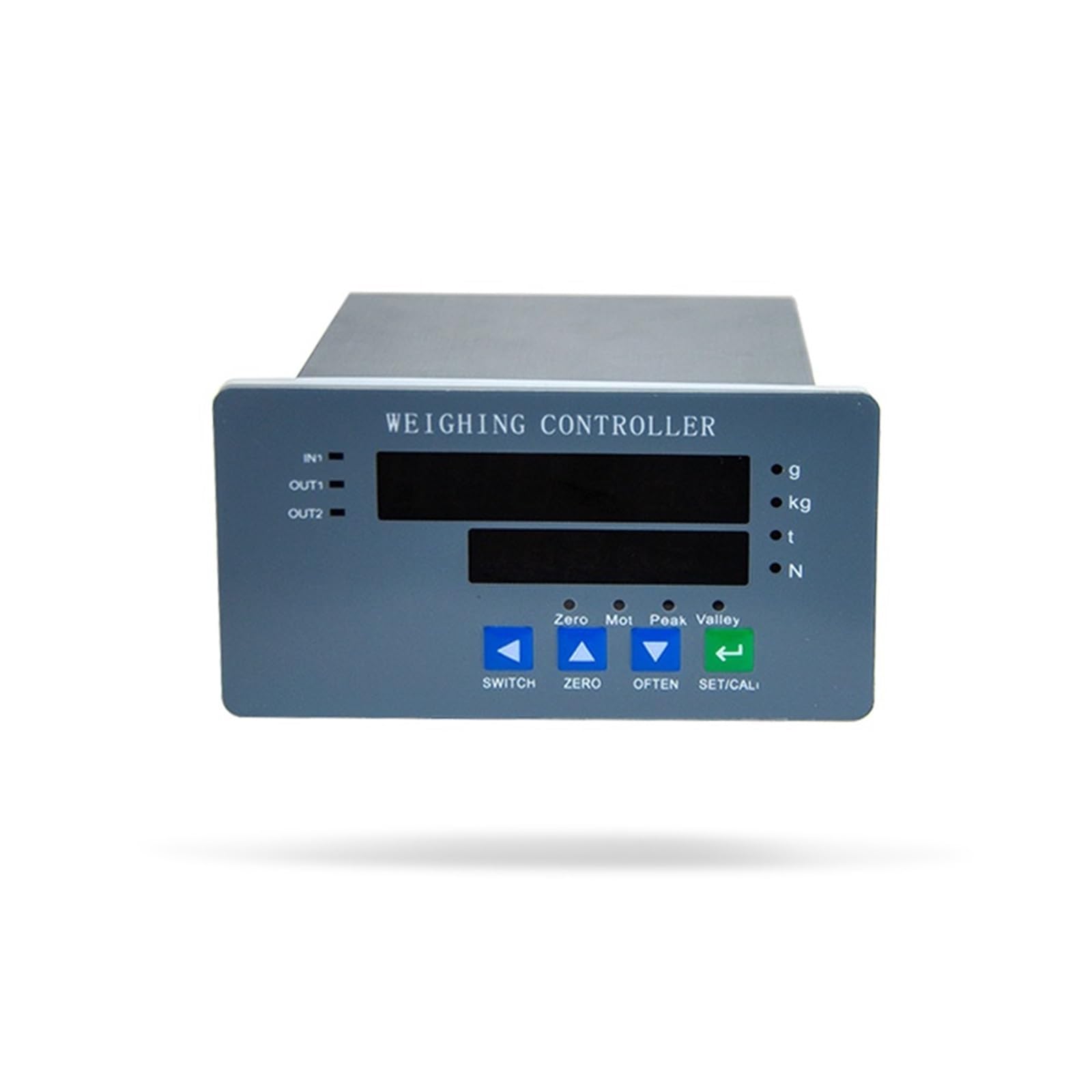 Mthckxjbsuz One Color Weight Sensor, Intelligent Display Instrument Kv-4C Dual-Row Led Scale Weighing Weigh Bridge Indicator Digital