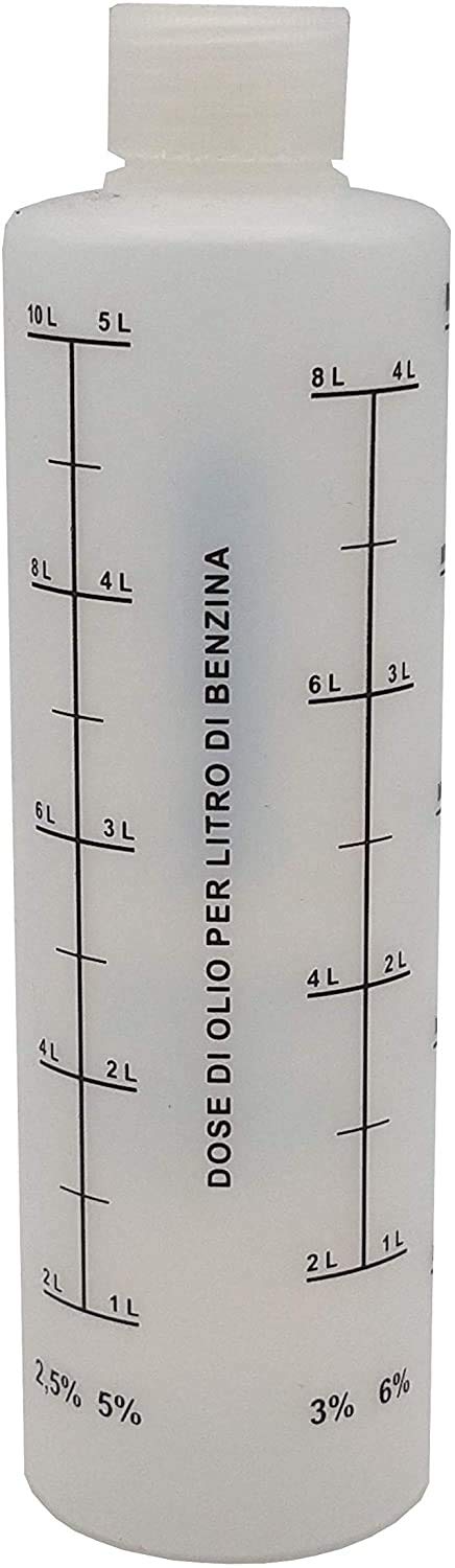 Speed N. 6 Misurini Dosatori olio per miscela 250 ml con tappo, scala graduata e percentuali 2-4% 2,5-5% 3-6%…
