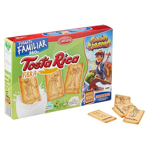Tosta Rica Fibra Caja de Galletas, 860g