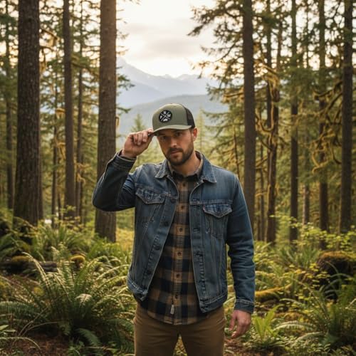 Gorra snapback Richardson 112 con parche de cuero PNW miniatura 2