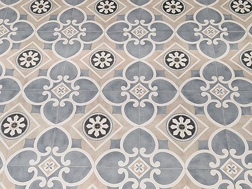 PVC Bodenbelag Vinylboden in nostalgischer Retro Art, Zuschnitt (2m breit, 1m lang)