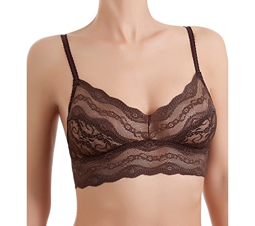 Image of b.tempt'd by Wacoal Women's Lace Kiss Sheer Unlined Wire Free Bralette