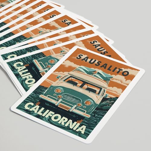 Baraja de cartas de poker Sausalito, 52 cartas miniatura 5