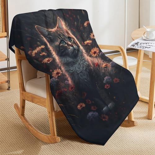 Couverture en flannel pour chat 140x180cm chaude lavable - 7