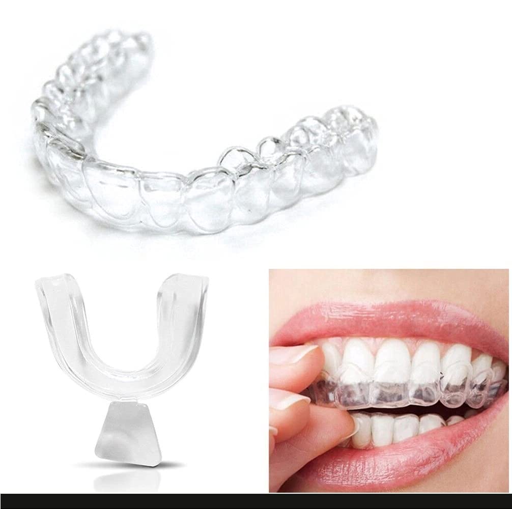 1/2/4pcs Soft Silicone Tooth Orthodontic Braces Set Mouth Guard Protector Dental Teeth Whitening Trays Retainers Oral Hygiene Care (1pc) (4)