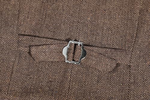 Image of Boys Retro Tweed Vest for Kids Classic Casual Waistcoat