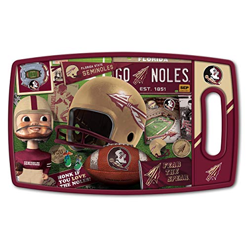 YouTheFan NCAA Florida State Seminoles Retro Series Cutting Board One Size