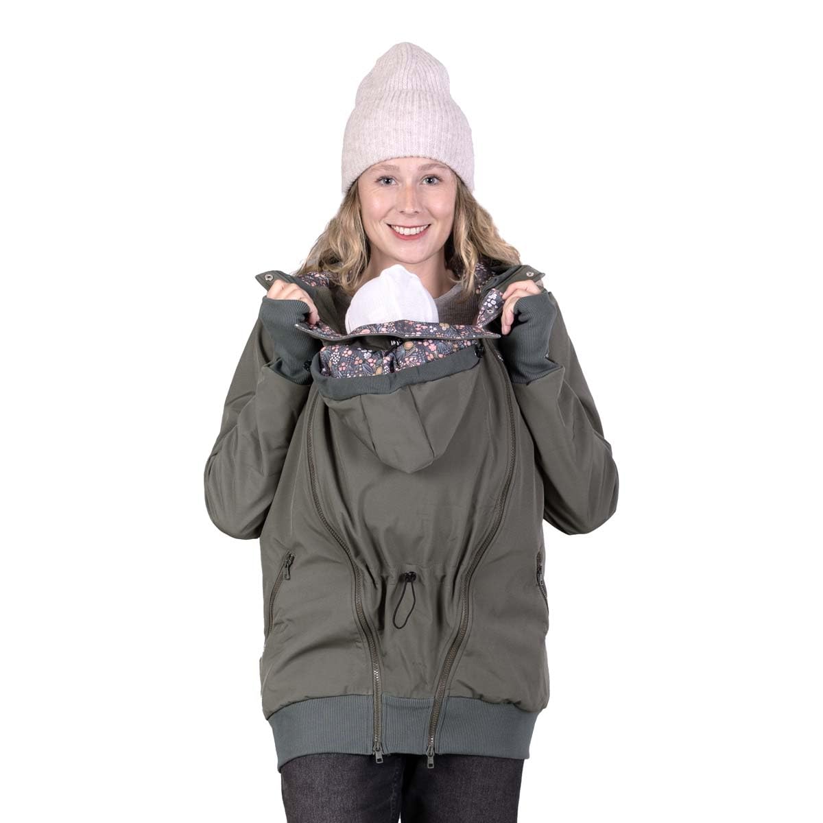 Viva la Mama 3in1 Softshell Tragejacke Baby Umstandsjacke Allwetter I JACKY
