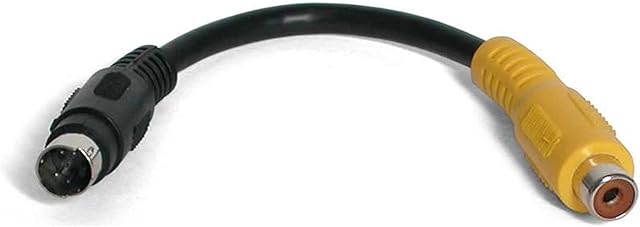 StarTech.com 6 in. S Video to Composite Video Adapter Cable - S-Video to Composite Video - Low Profile - 4 Pin S Video to RCA (SVID2COMP)