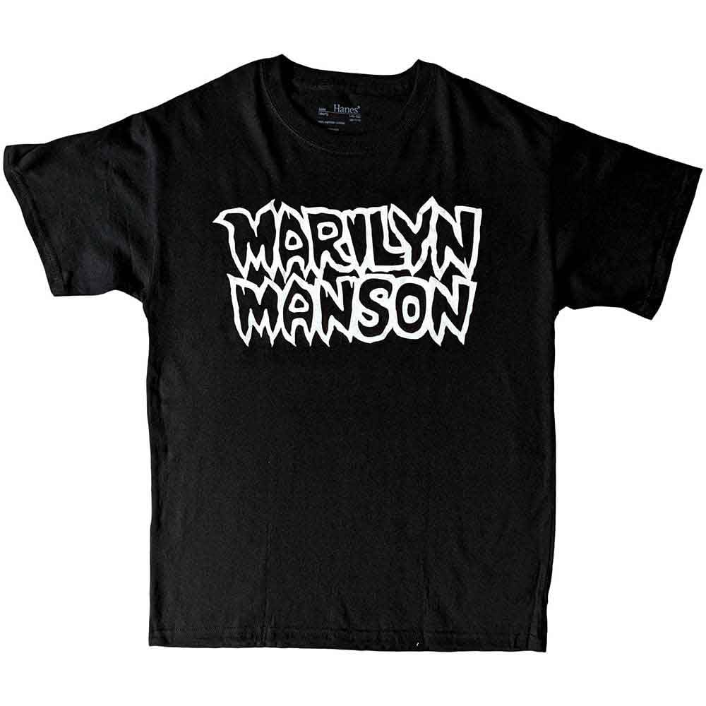 Marilyn Manson Kids T Shirt Classic Logo Official Black Ages 5-14 yrs XX-Large (13/14 Yrs)