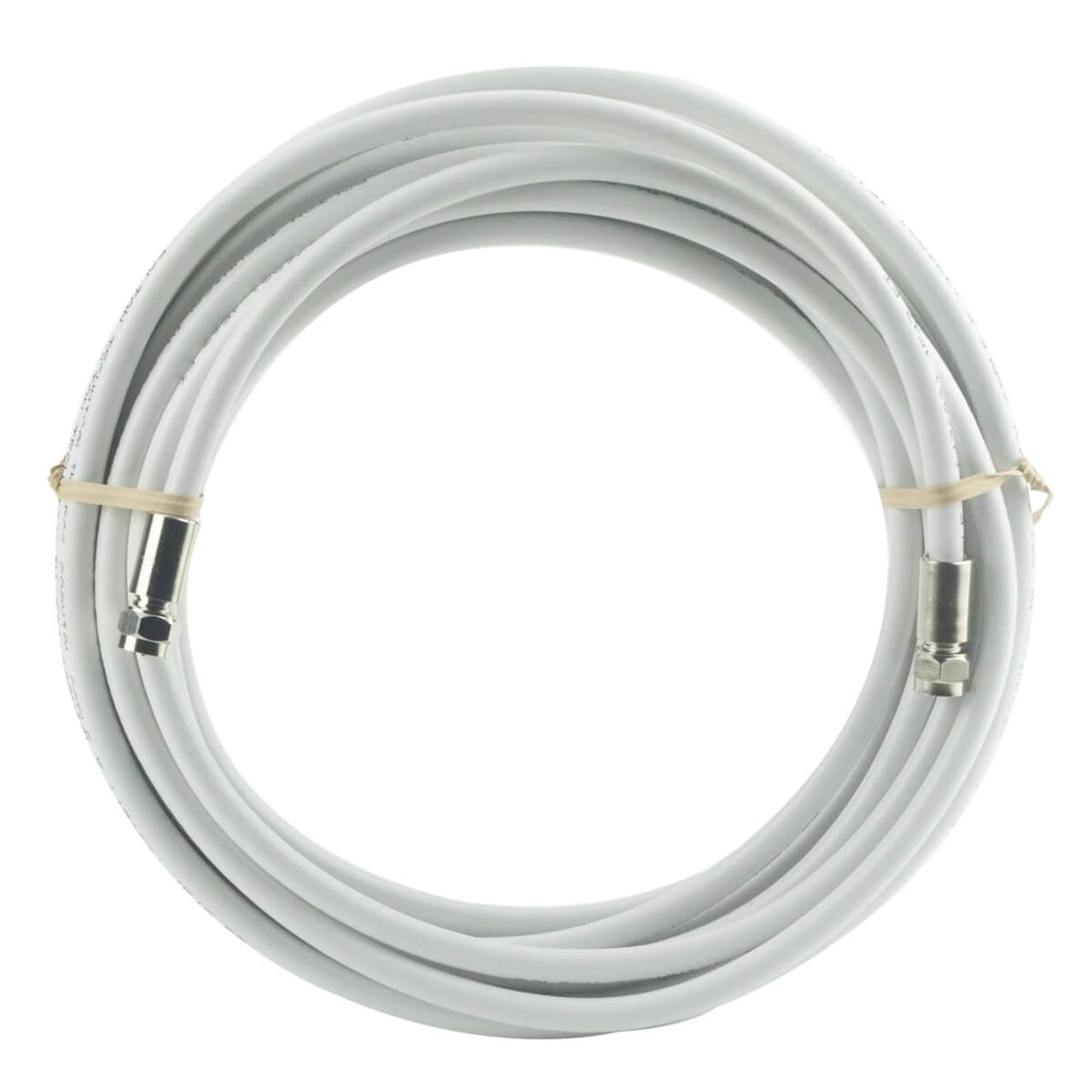 Bolton Technical Cavo coassiale RG6 in PVC bianco, 75 Ohm, da F maschio a FMale per TV, amplificatore segnale decoder via cavo, sistemi satellitari, RF, connessione antenna e modem Internet