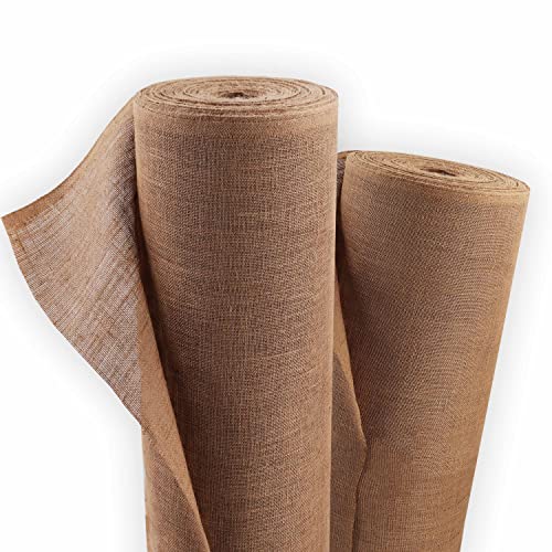Aquagart Tela de yute de 305 g/m², esterilla de yute para jardín, tela de yute para decoración de casa y jardín, arpillera para plantas, protección de invierno, tejido natural, protección de raíces